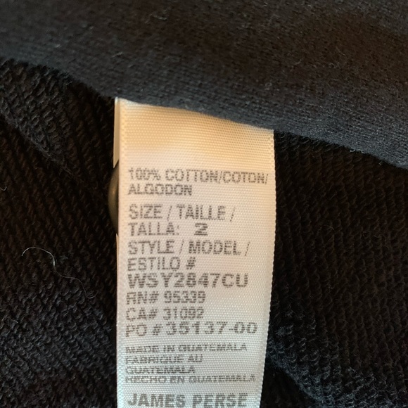 James Perse Black Hooded Jacket - Picture 4 of 4